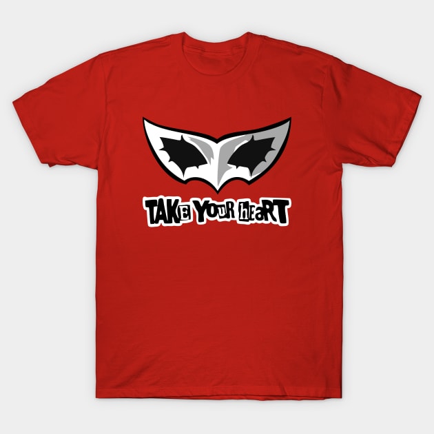 Mask of Joker Will take your heart T-Shirt by Leonard